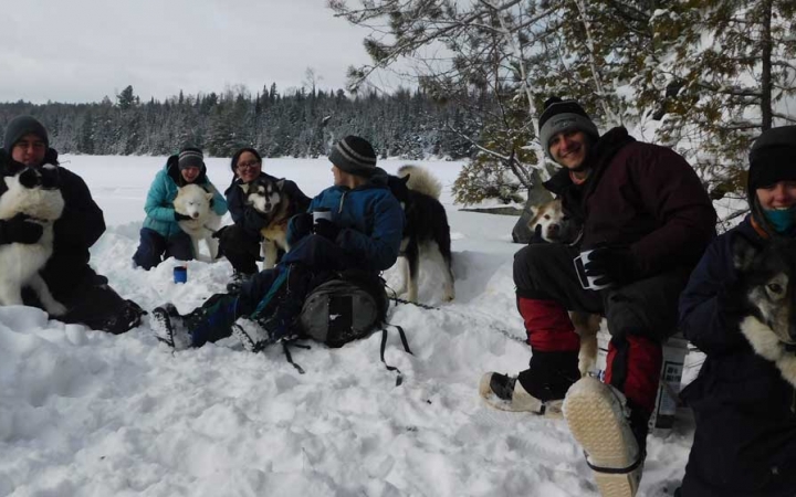 winter camping trip for adults in minnesota